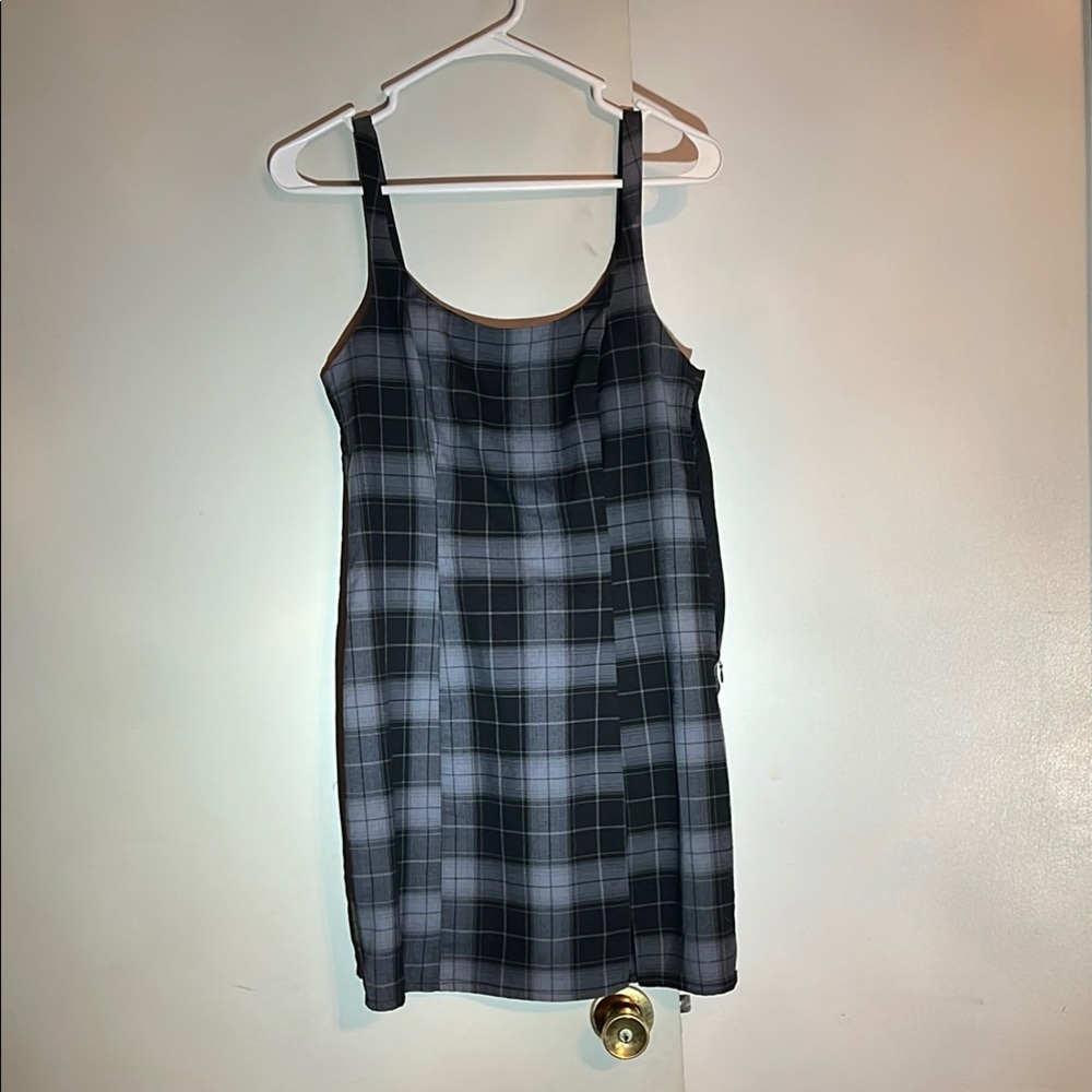 Plaid Sleeveless Dress